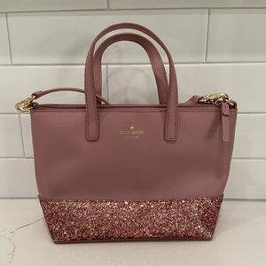 Kate Spade Glitter Crossbody Purse/Handbag with Matching Wallet